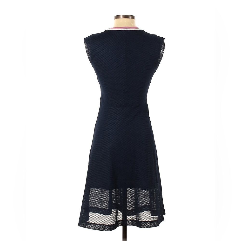& Other Stories Navy Netted Dress - Picture 2 of 4